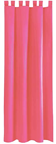 Bestlivings Blickdichte (Pink) Gardine mit Schlaufen in 140x145 cm (BxL), Vorhang Dekoschal als Sichtschutz von Bestlivings