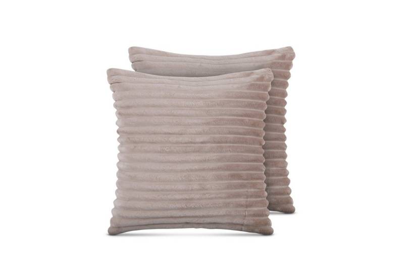 Bestlivings Dekokissen Cord-Optik (2er Pack), Sofakissen kuscheliger Bezug mit Reißverschluss - Kissen, Dekokissen von Bestlivings