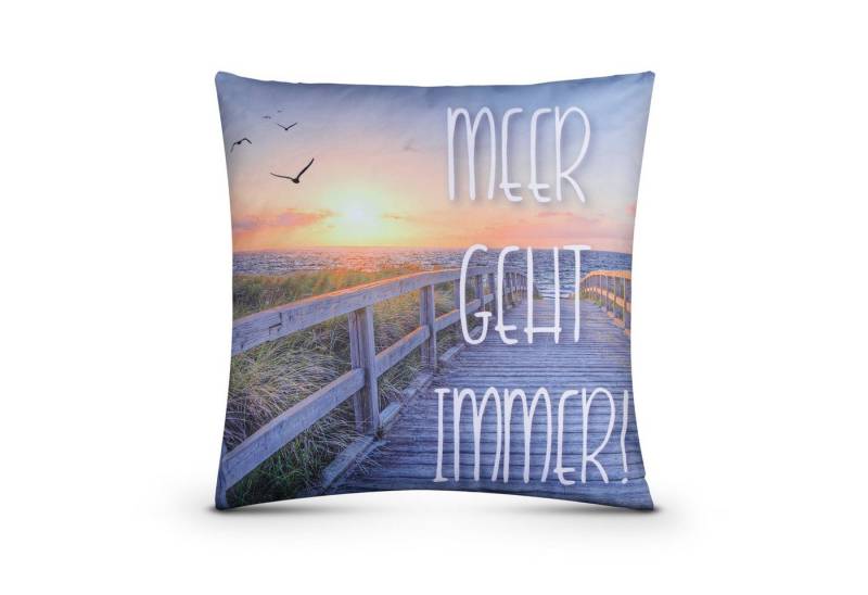 Bestlivings Dekokissen Outdoorkissen 45 x 45 cm, schmutz- und wasserabweisend Outdoor Kissen Reißverschluss Garten von Bestlivings