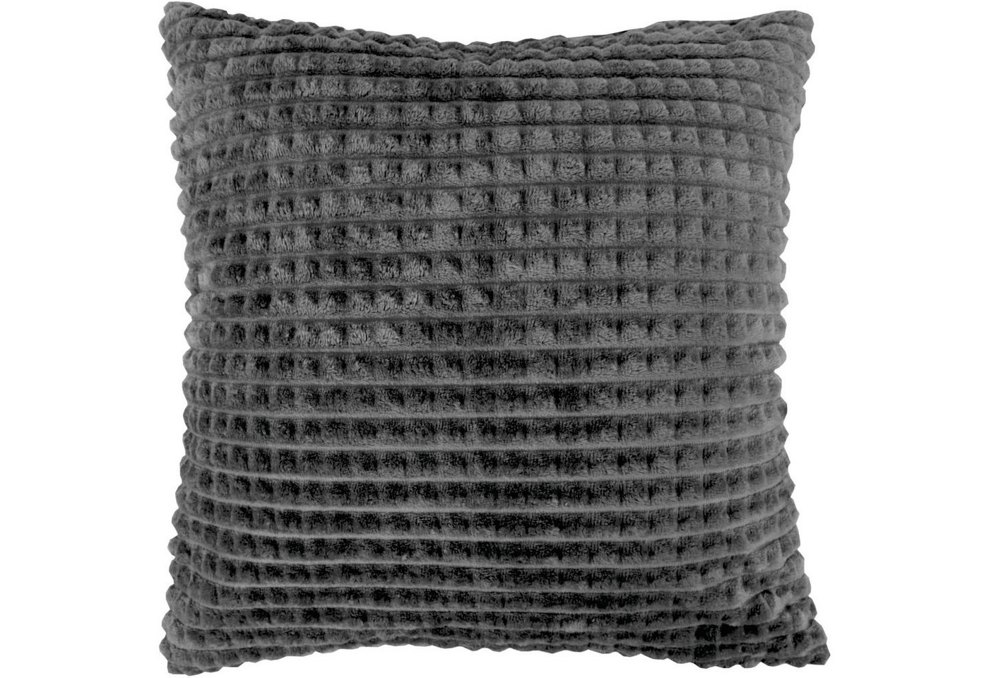 Bestlivings Dekokissen Sterne / Cord, Kissenbezug Cashmere Touch (Cord Optik) Kissenhülle 45x45cm" - Anthrazit - Fleece Sofakissen Kopfkissenbezug Kissenbezüge Couchkissen" von Bestlivings