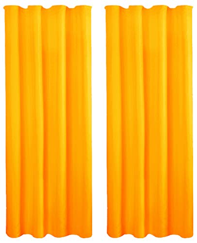 Bestlivings Dekoschal 2er Pack mit Universalband, 140x175 cm orange von Bestlivings