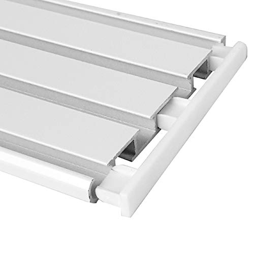 Bestlivings Endkappen (2 Stück) für Vorhangschiene Aluminium - Weiß 3/4-Lauf von Bestlivings