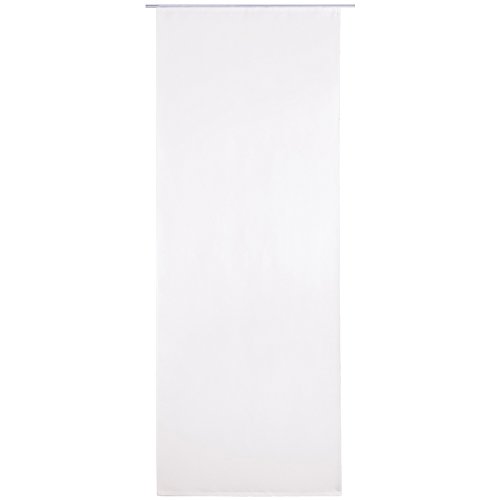 Bestlivings Flächen-Vorhang Blickdicht Schiebe-gardine Raumteiler Schiebe-Vorhang ca.60cm x 245cm, Auswahl: mit Zubehör, weiß - perlweiß von Bestlivings