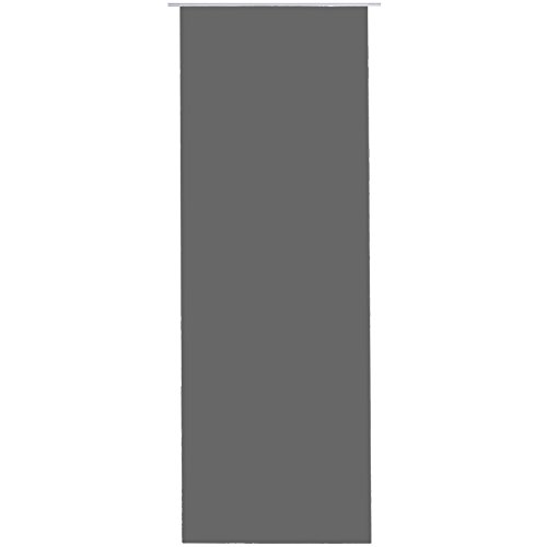 Bestlivings Flächen-Vorhang Blickdicht Schiebe-gardine Raumteiler Schiebe-Vorhang ca.60cm x 245cm, Auswahl: ohne Zubehör, anthrazit - dunkelgrau von Bestlivings