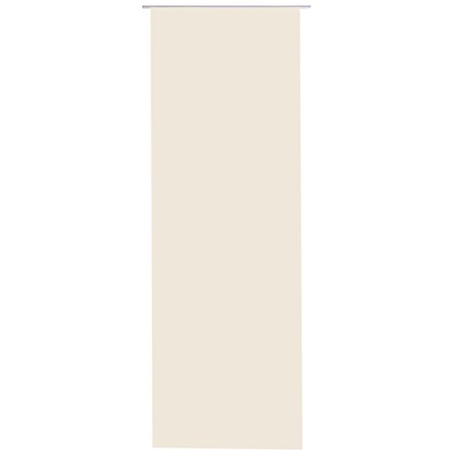 Bestlivings Flächenvorhang Blickdicht 60x245cm, Schiebegardine als Raumteiler (Beige) mit Klettband Befestigung inkl. Flächenvorhangtechnik und Beschwerungsstange von Bestlivings