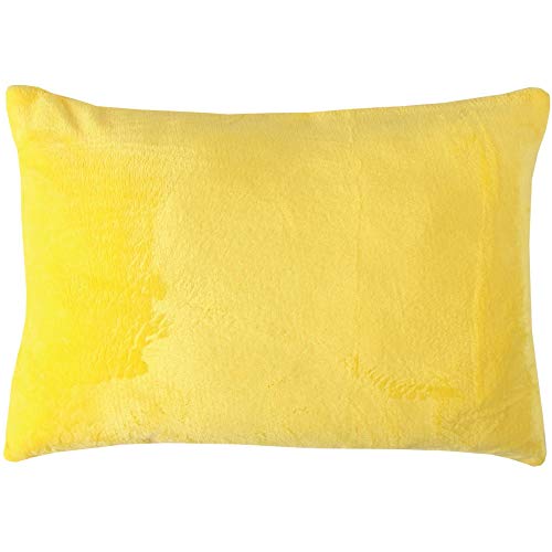 Bestlivings Flauschige Kissenhülle Celina (40 x 60 cm) - Kuscheliger Bezug mit Reißverschluss Gelb ideal für Dekokissen und Sofakissen von Bestlivings