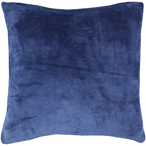 Bestlivings Flauschige Kissenhülle Celina (45 x 45 cm) - Kuscheliger Bezug mit Reißverschluss Blau ideal für Dekokissen und Sofakissen von Bestlivings