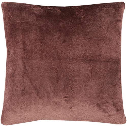 Bestlivings Flauschiges Dekokissen Celina (50 x 50 cm) - Kuscheliger Bezug mit Reißverschluss Braun ideal als Dekokissen und Sofakissen von Bestlivings