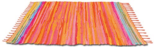 Bestlivings Flickenteppich 140 x 200 cm aus handgewebter Baumwolle in Orange - Coral, viele Variationen Bestlivings Flickenteppich 140 x 200 cm aus handgewebter Baumwolle in Orange - Coral, viele Variationen von Bestlivings