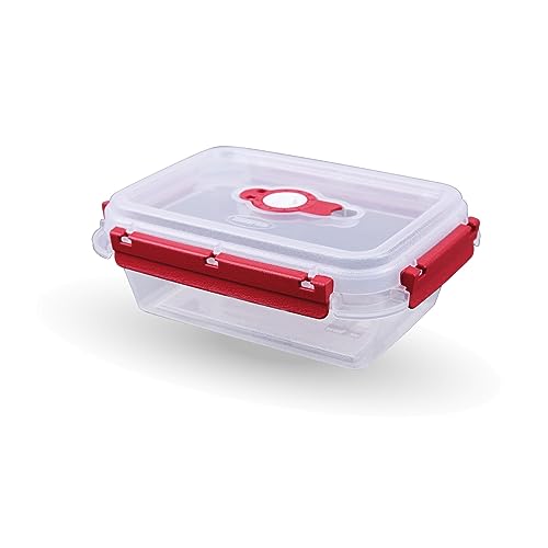 Bestlivings Frischhaltedosen für Lebensmittel (0,9 L) - Rot - Vorratsdose luftdicht, Aufbewahrungsbox Meal Prep Box, Lunchbox, BPA Frei von Bestlivings