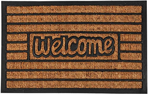 Bestlivings Fußmatte Kokos, Welcome Schriftzug (40x60cm), Design: Stripes von Bestlivings