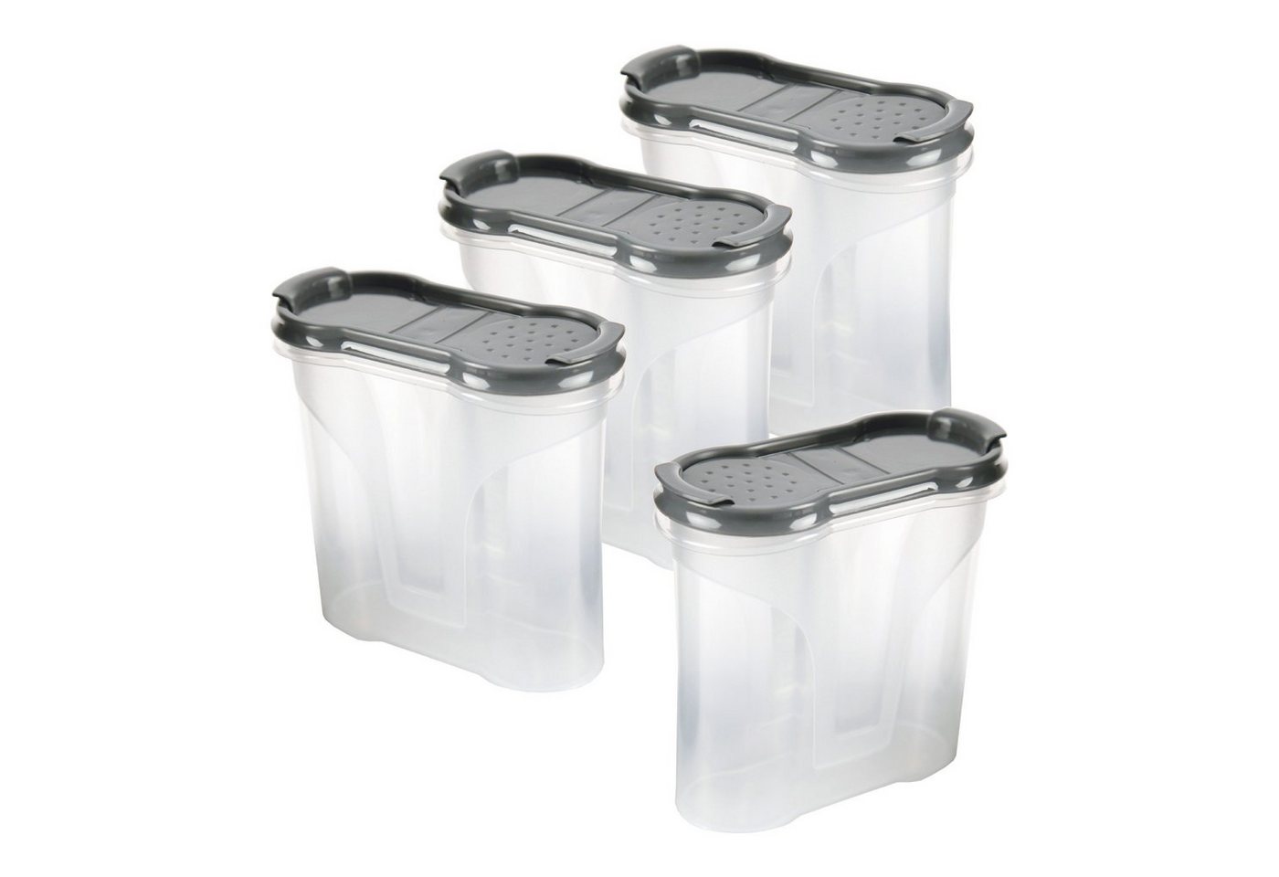 Bestlivings Gewürzbehälter Vorratsdose 300ml, Kunststoff, (4-tlg., 300 ml), Schüttdose für Gewürze, Vorratsbehälter Set - Frischhaltedosen von Bestlivings