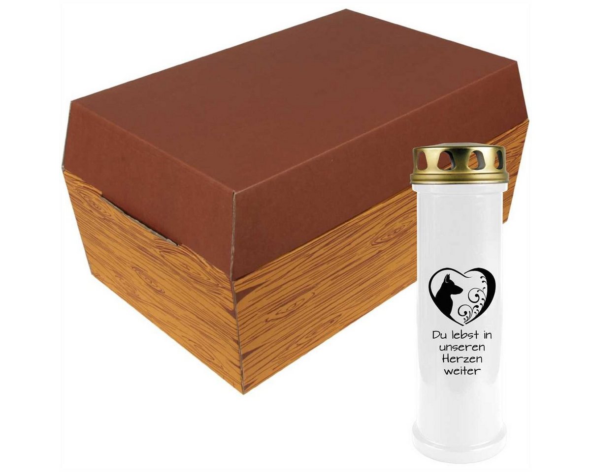 Bestlivings Grabkerze, Grabkerze mit vers. Motiven (100 St. Brenndauer) von Bestlivings