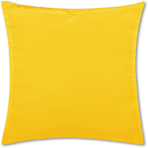 Bestlivings Kissenbezug Gelb (45x45 cm) mit verdecktem Reißverschluss - viele Größen und Farben von Bestlivings