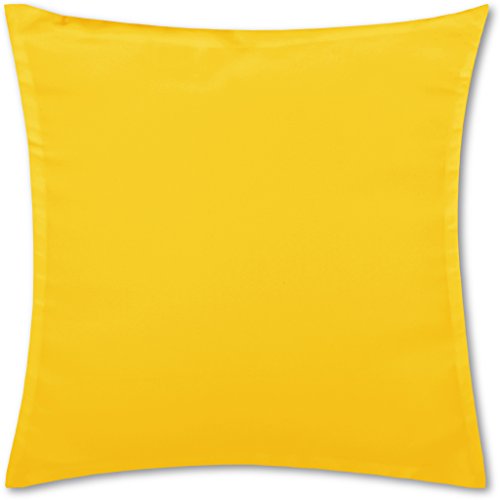 Bestlivings Kissenbezug Gelb (80x80 cm) mit verdecktem Reißverschluss - viele Größen und Farben von Bestlivings