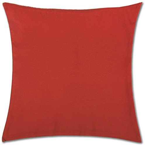 Bestlivings Kissenbezug Rot (30x30 cm) mit verdecktem Reißverschluss - viele Größen und Farben von Bestlivings