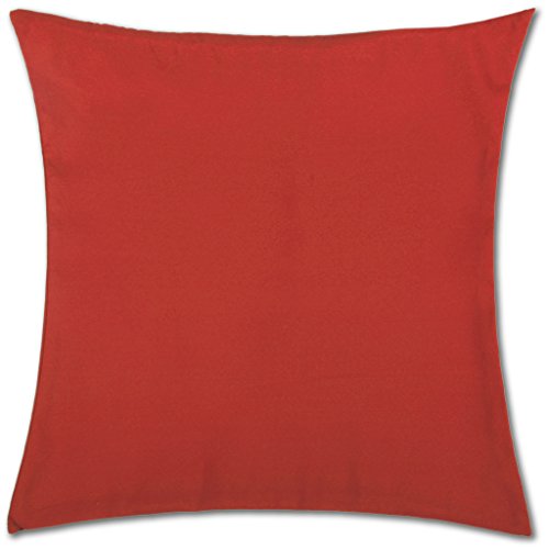 Bestlivings Kissenbezug Rot (80x80 cm) mit verdecktem Reißverschluss - viele Größen und Farben von Bestlivings