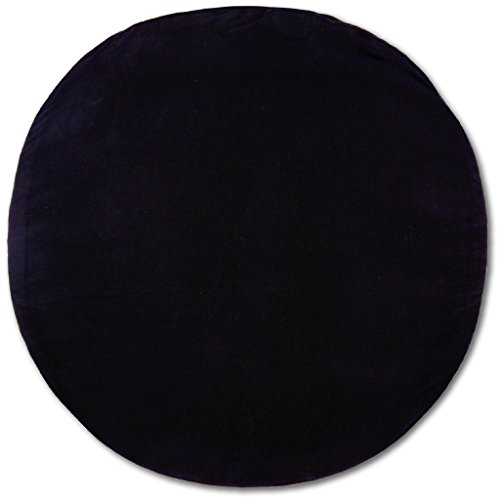 Bestlivings Kissenbezug Schwarz (Ø 50 cm) mit verdecktem Reißverschluss - viele Größen und Farben von Bestlivings