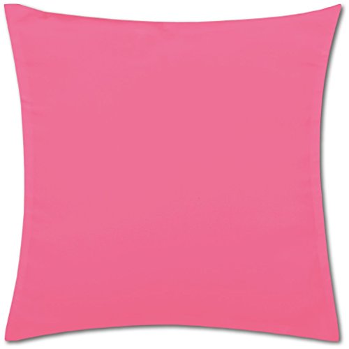 Bestlivings Kissenhülle (100 Größen und Farben) mit und ohne Füllkissen, Serie: Ellen, Kissenbezug Dekokissen, Auswahl: 40x40cm ohne Füllung pink - rosa von Bestlivings