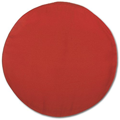 Bestlivings Kissenhülle Ellen 40cm rund mit Füllung rot - kaminrot von Bestlivings