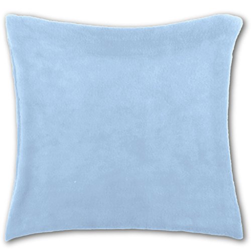 Bestlivings Kissenhülle Kuschel 30x30cm Kissenbezug Dekokissen Auswahl: blau - Babyblau, Bezug für Kissen - Sofakissen Zierkissen von Bestlivings