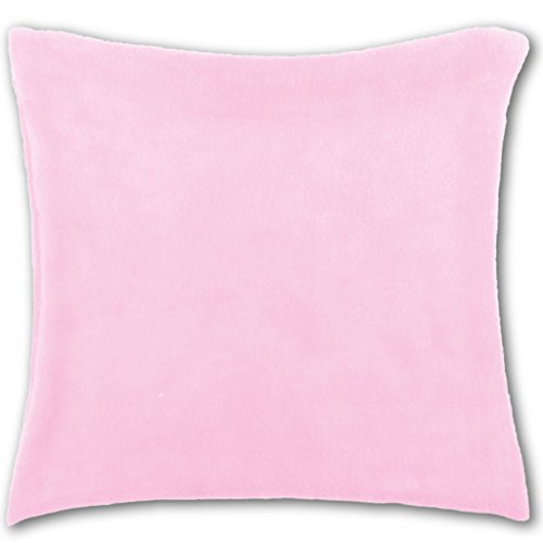 Bestlivings Kissenhülle Kuschel 30x30cm Kissenbezug Dekokissen Auswahl: rosa - Hellrosa, Bezug inkl. Füllkissen - Sofakissen Zierkissen von Bestlivings