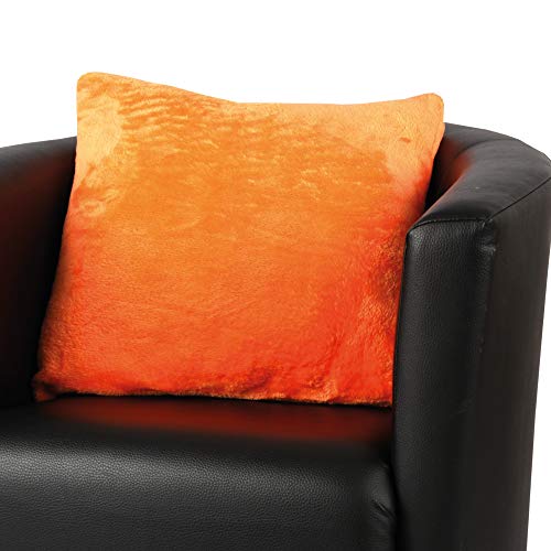 Bestlivings Kissenhülle Kuschel Celina, in der Größe 40 x 40cm - Orange - Kissenbezug mit Reißverschluss von Bestlivings