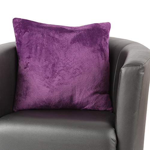 Bestlivings Kissenhülle Kuschel Celina, in der Größe 45 x 45cm - Violett - Kissenbezug mit Reißverschluss von Bestlivings