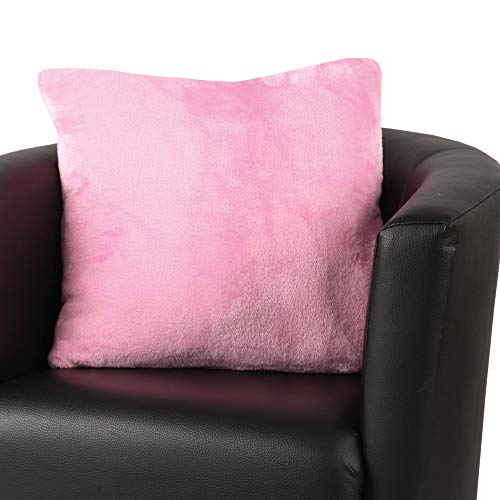 Bestlivings Kissenhülle Kuschel Celina, in der Größe 50 x 50cm - Rosa - Kissenbezug mit Reißverschluss von Bestlivings