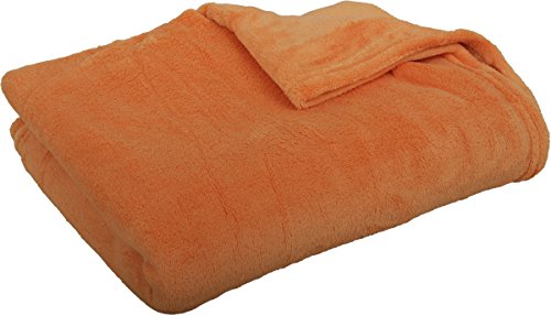 Bestlivings Kuscheldecke Tagesdecke 3XL ca. 290g/m² (orange / 220x240cm) von Bestlivings