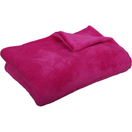 Bestlivings Kuscheldecke Tagesdecke 3XL ca. 290g/m² (pink / 220x240cm) von Bestlivings