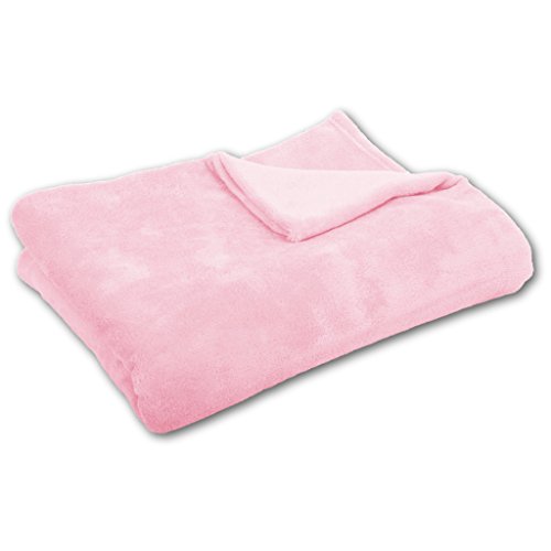 Bestlivings Kuscheldecke Tagesdecke XXL ca. 290g/m² (rosa / 150x200cm) von Bestlivings