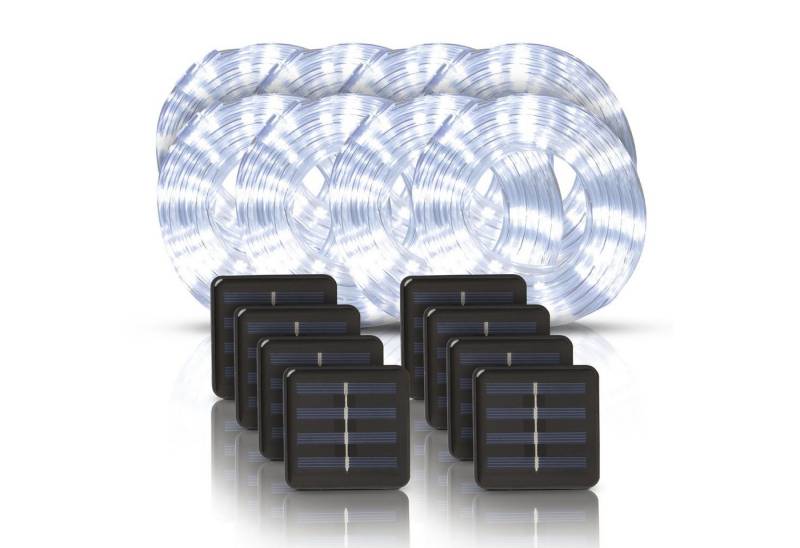 Bestlivings LED Solarleuchte LSL-05190, LED fest integriert, Kaltweiß, Solar Lichterkette, 5m inkl. Dämmerungssensor, IP44 von Bestlivings