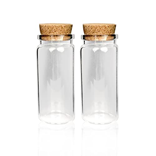 Bestlivings Mini Glasflaschen mit Korken 50ml (16er Pack) - Kleine Glasfläschchen zum Befüllen - Reagenzglas Glas für Hochzeit - Mini Gläser Gastgeschenke von Bestlivings