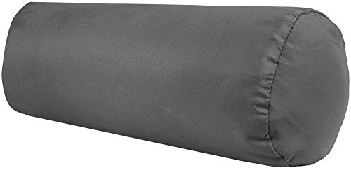 Bestlivings Nackenrolle 15x40cm (BxL) Bezug in der Farbe Anthrazit, in vielen vers. Farben von Bestlivings
