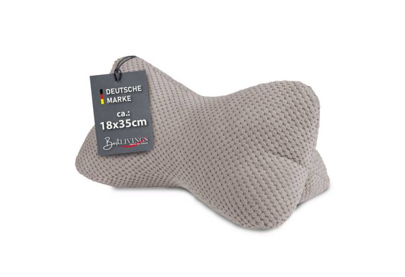 Bestlivings Nackenstützkissen Leseknochen 18x35 cm verschiedene Farben, Füllung: Polyester, ergonomisch von Bestlivings