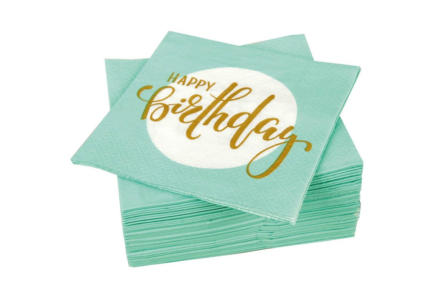 Bestlivings Papierserviette Happy Birthday, (120 St), Hochwertige Servietten (40er-120er Pack) 33x33 cm, 3-lagig - Partyservietten mit Motiv Happy Birthday" - für Party, Geburtstag oder Feiern" von Bestlivings