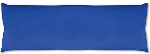 Bestlivings Seitenschläfer Kissenhülle Kissenfüllung Körperkissen, bequem und anschmiegsam in vielen erhältlich (ca. 40x120cm / blau - Royalblau) von Bestlivings