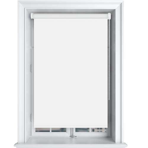 Bestlivings Thermorollo (100x150cm / Weiß) Verdunkelungsrollo ohne Bohren - Klemmfix - Sichtschutz Hitzeschutz, Tür/Fenster - Wandmontage Deckenmontage von Bestlivings
