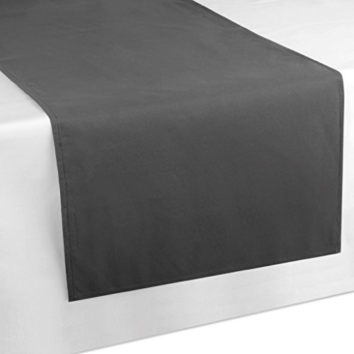Bestlivings Tischläufer Tischband Tischuntersetzer 140x40 cm, schlicht und modern in vielen erhältlich (anthrazit - dunkelgrau) von Bestlivings