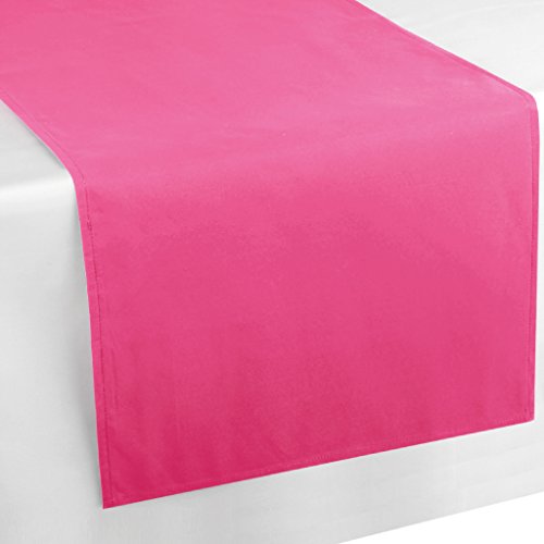 Bestlivings Tischläufer Tischband Tischuntersetzer 140x40 cm, schlicht und modern in vielen erhältlich (pink - rosa) von Bestlivings
