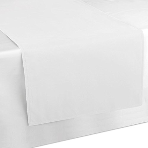 Bestlivings Tischläufer Tischband Tischuntersetzer 140x40 cm, schlicht und modern in vielen erhältlich (weiß - schneeweiß) von Bestlivings