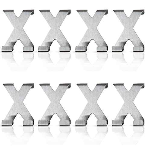 Bestlivings Türhaken zum einhängen, 8er Set (16 Haken) - Garderoben - Haken für 2cm Türfalz, Fensterhaken Metall ohne Bohren Kleben, Kinderzimmer, Flur, Küche von Bestlivings