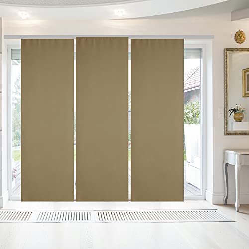 Blickdichter Flächenvorhang/Schiebevorhang (3er Pack) mit Technik - 60x245cm (Breite x Länge), Fertiggardine Alessia in vielen Farben von Bestlivings