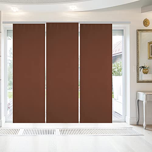 Blickdichter Flächenvorhang/Schiebevorhang (3er Pack) mit Technik - 60x245cm (Breite x Länge), Fertiggardine Alessia in vielen Farben von Bestlivings