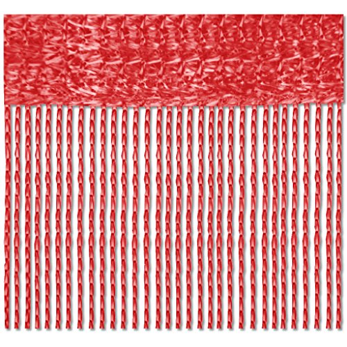 Bestlivings Fadenvorhang 90x240 Fadengardine Insektenschutz Raumteiler Auswahl: rot - Korallenrot von Bestlivings