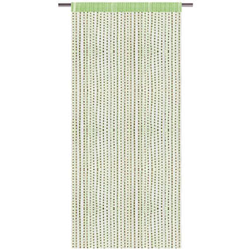 Bestlivings Fadenvorhang mit Stangendurchzug, Gardine in Lurex-Optik, Dekoartikel in vielen Farben und Größen (Mint - hellgrün / 90x200 cm) von Bestlivings