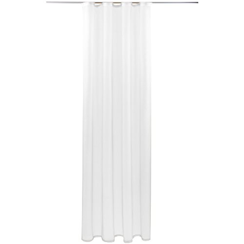 Gardine mit Kräuselband, Transparent Voile 140x245 cm (Breite x Länge) in weiß - reinweiß, viele weitere Farben und Größen von Bestlivings
