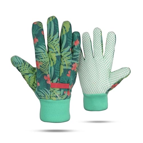 Gartenhandschuhe M/L (8-8,5) für Damen/Herren - Atmungsaktiv - (1 Paar) Robuste Schutzhandschuhe - Antirutsch Beschichtung - Für Pflanz und Gartenarbeit von Bestlivings