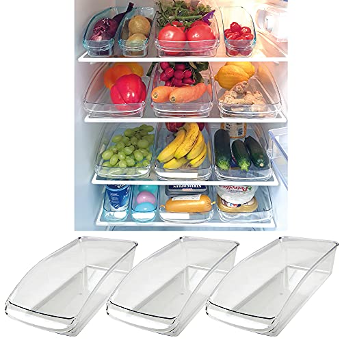 Kühlschrank - Behälter (33 x 15 x 8cm) Kühlschrankbox Spülmaschinengeeignet - Hochwertige Aufbewahrungsbox mit Griff für die Küche von Bestlivings